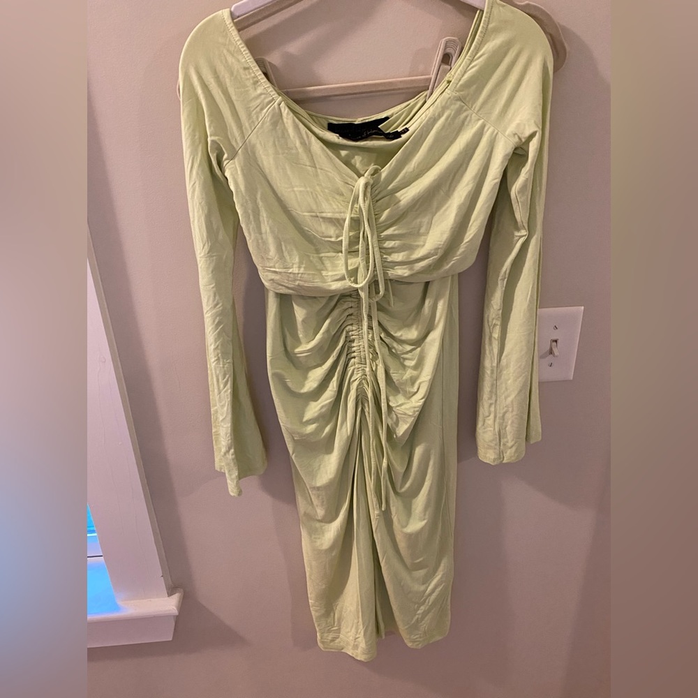 Revolve house of Harlow two piece set. Like green crop top with midi skirt.
